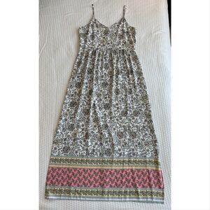 NWT LOFT outlet floral print maxi dress